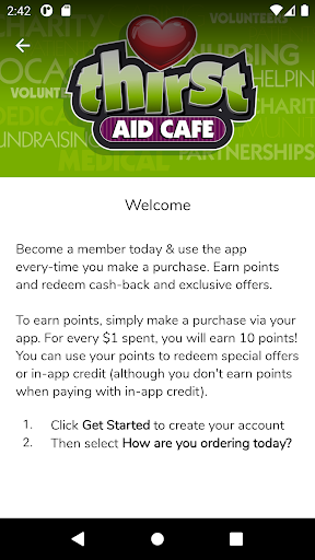 Thirst Aid Cafe ekran görüntüsü