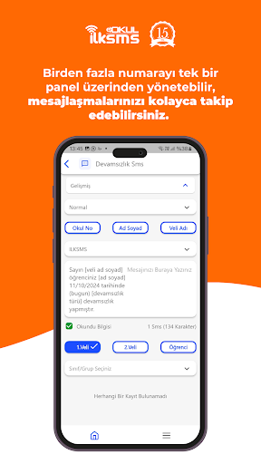 ilkSMS | e-Okul SMS Sistemi ekran görüntüsü