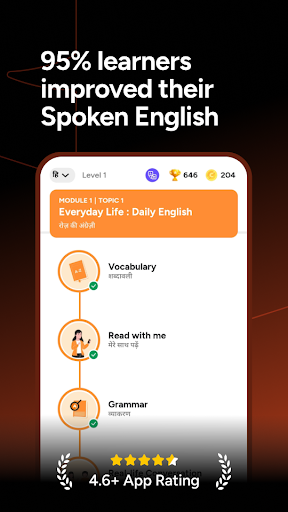 SpeakX - English Speaking App ekran görüntüsü