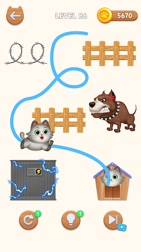 Cat Rush - Draw to Home ekran görüntüsü