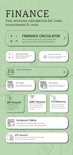 Finance Calculator EMI SIP FD ekran görüntüsü