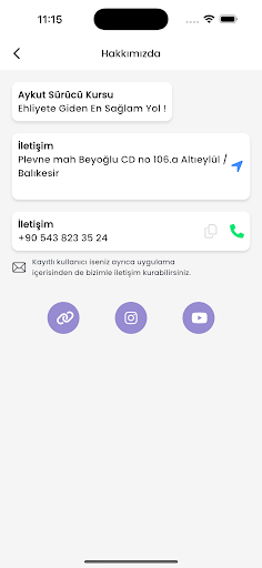 Aykut Sürücü kursu ekran görüntüsü