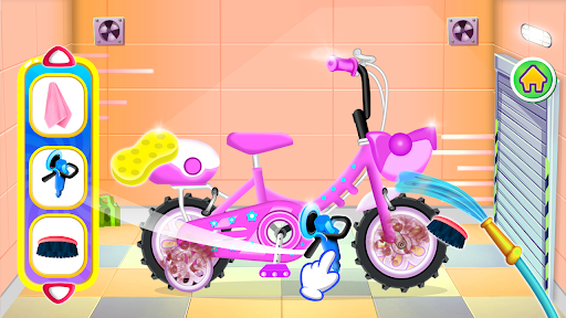 Girl Bicycle Repair Wash Salon ekran görüntüsü