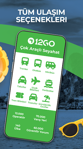 12Go Tren, Otobüs, Gemi, Uçuş ekran görüntüsü