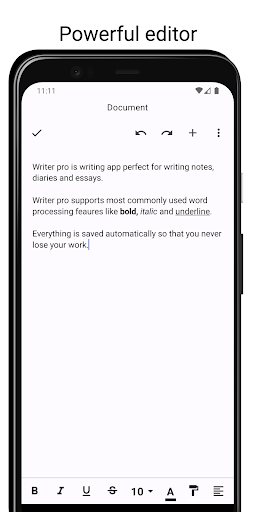 Writer pro - write on the go ekran görüntüsü