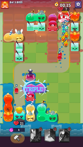 Slime Clash: Merge & TD Game ekran görüntüsü