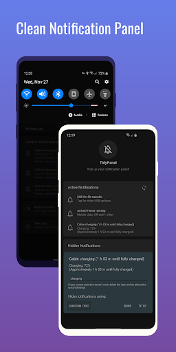 TidyPanel Notification Cleaner ekran görüntüsü