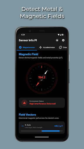 Sensor Info PI: Hardware Test ekran görüntüsü