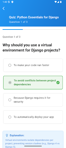 Learn Django ekran görüntüsü