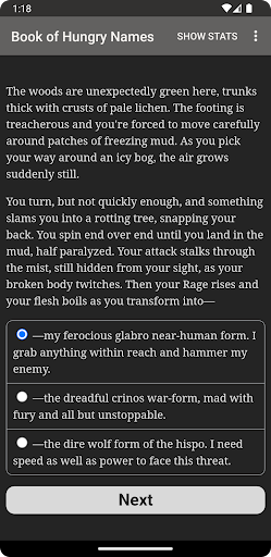 Werewolf: Book of Hungry Names ekran görüntüsü
