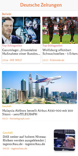 Deutsche Zeitungen ekran görüntüsü