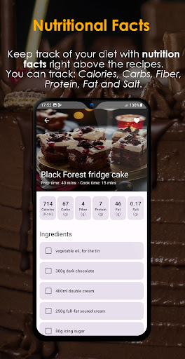 Chocolate Recipes Offline ekran görüntüsü