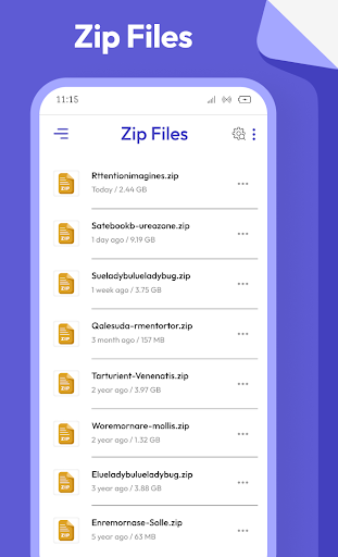 Zip File Archive ekran görüntüsü