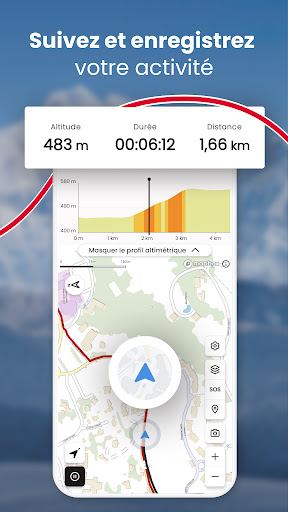 OpenRunner : cartes vélo rando ekran görüntüsü