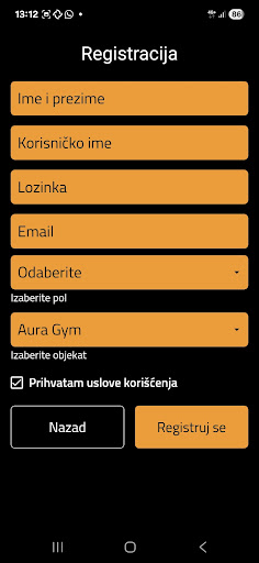 Teretana Aura ekran görüntüsü
