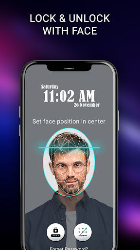 Face PassCode Lock Screen ekran görüntüsü