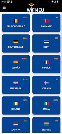 WiFi4EU map ekran görüntüsü