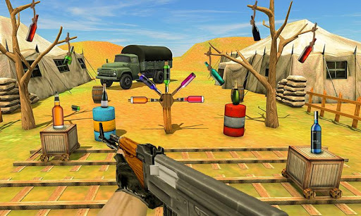 Bottle Shooter Games Gun Range ekran görüntüsü