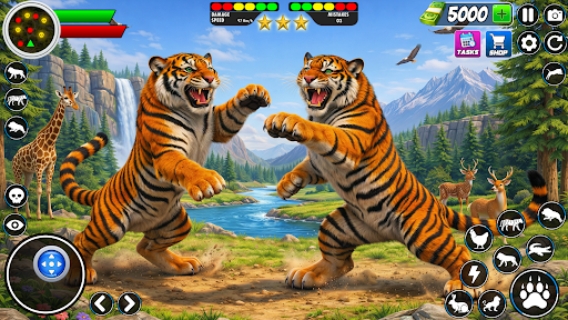 Tiger Family Simulator Game ekran görüntüsü