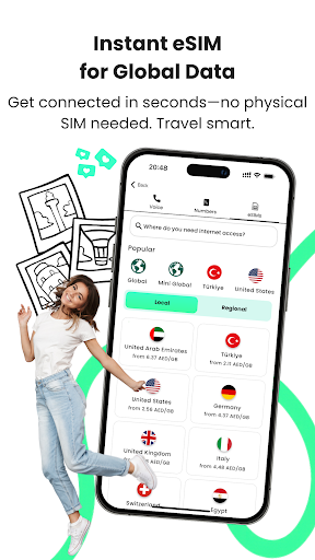 BNESIM: eSIM kart, Mobil Veri ekran görüntüsü