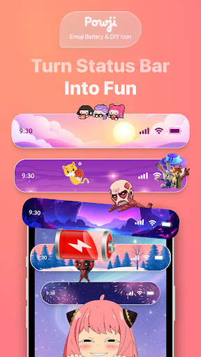 Powji: Emoji Battery, DIY Icon ekran görüntüsü