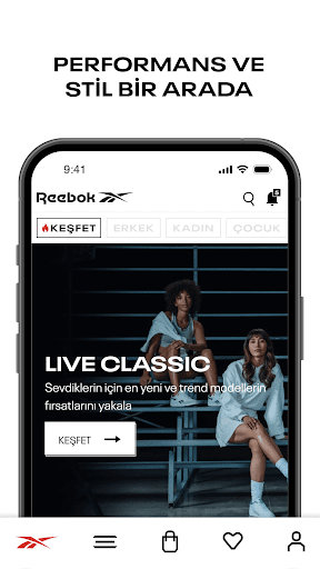 Reebok ekran görüntüsü