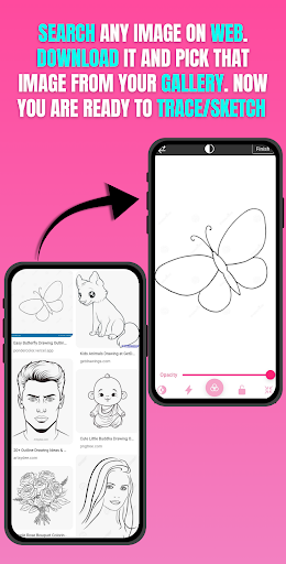 Draw Butterfly Trace & Sketch ekran görüntüsü