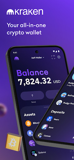 Kraken Wallet: Crypto & NFT ekran görüntüsü