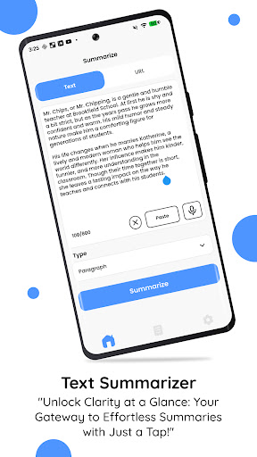 Text Summary: AI Summarizer ekran görüntüsü