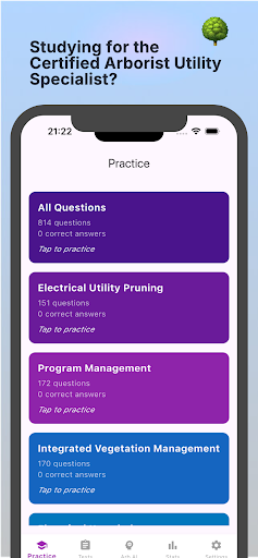 Utility Arborist Flashcards ekran görüntüsü