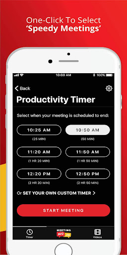 Meeting MOJO Productivity Time ekran görüntüsü