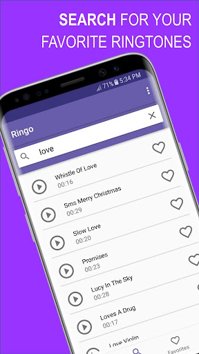 Ringo Ringtones Notifications ekran görüntüsü