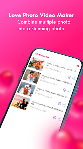 Love Photo To Video Maker ekran görüntüsü