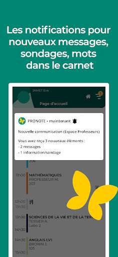 PRONOTE ekran görüntüsü