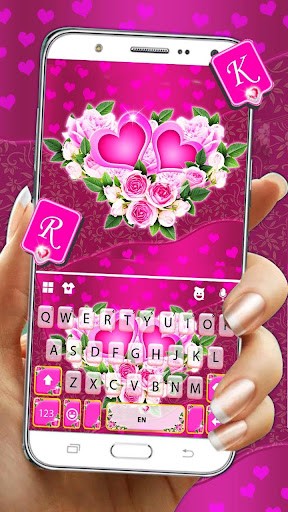 Pink Rose Flower Tema ekran görüntüsü