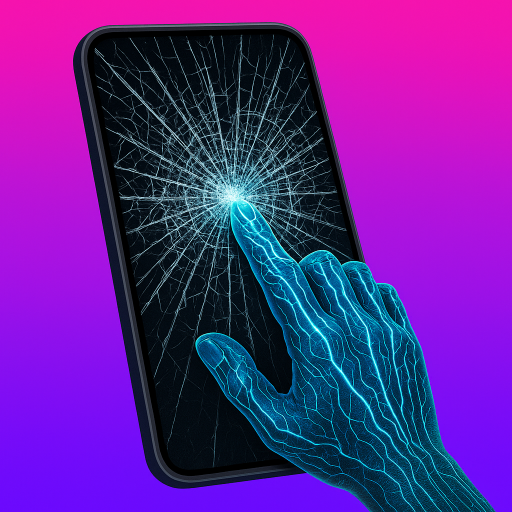 Broken Screen: Magic Wallpaper