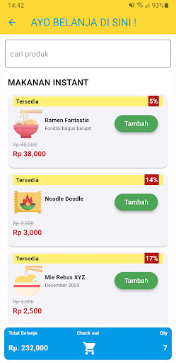 E-Warung ekran görüntüsü