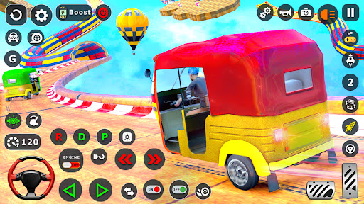 Tuk Tuk Taxi Driving Games 3D ekran görüntüsü