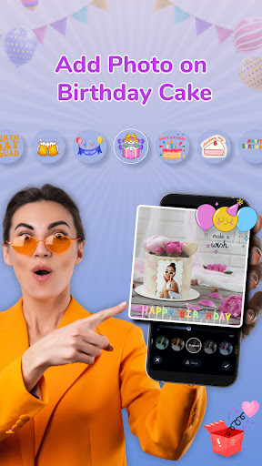 Birthday PhotoCake Story Maker ekran görüntüsü