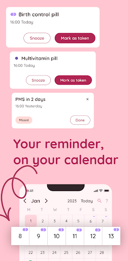 Life: Period Tracker Calendar ekran görüntüsü