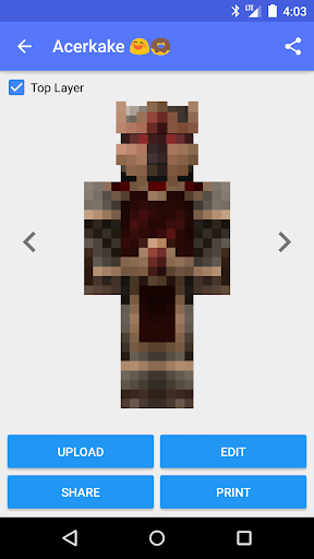 Skin Creator for Minecraft ekran görüntüsü