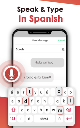 Espanol Voice Typing Keyboard ekran görüntüsü