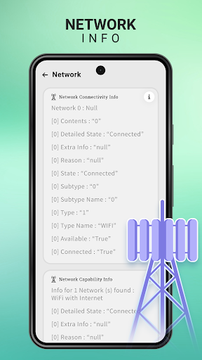 Network/WIFI Info & Sim Query ekran görüntüsü