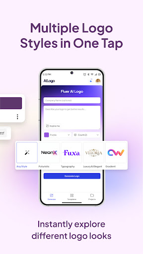 Fluer YZ Logo Yapıcı ekran görüntüsü