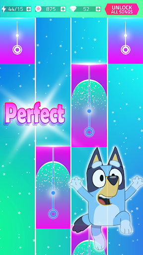Piano Bluey's Tiles Game ekran görüntüsü
