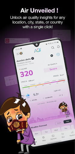 AQI (Air Quality Index) ekran görüntüsü
