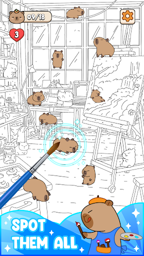 Hidden Capybara: Find It Out! ekran görüntüsü