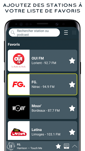 Radios Françaises FM en Direct ekran görüntüsü