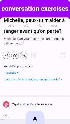 French Listening & Speaking ekran görüntüsü