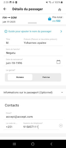 Air Congo ekran görüntüsü